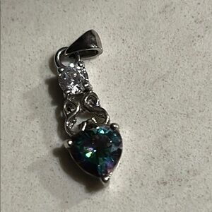 Sterling Silver and Mystic Topaz Pendant